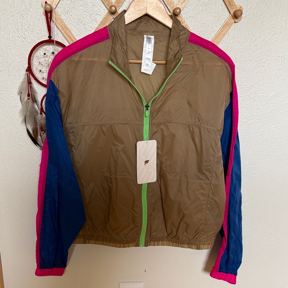 Fabletics Beige Nylon Jacket